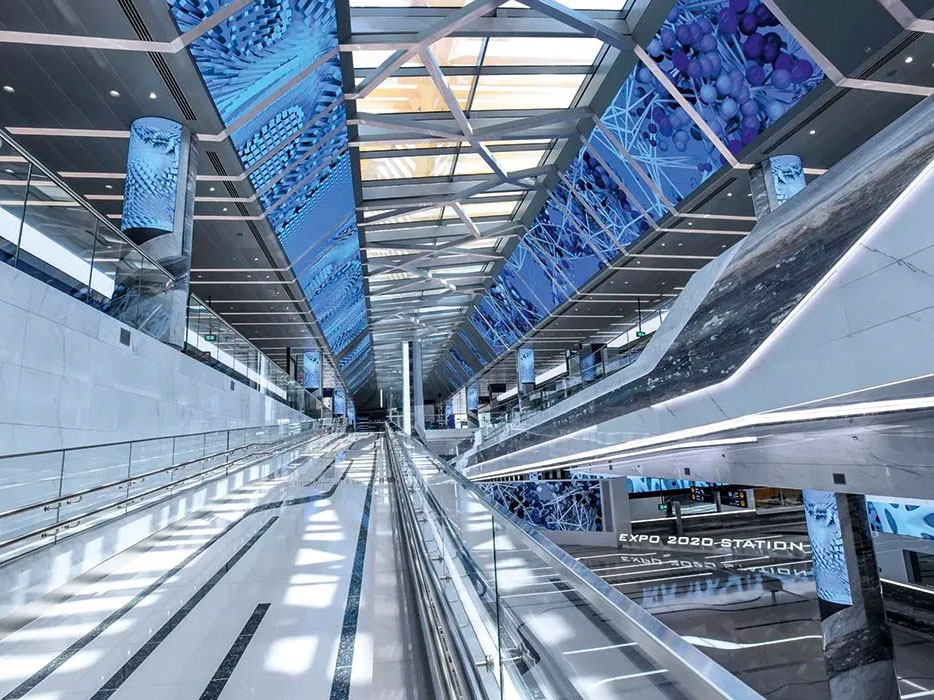 Dubai metro station EXPO 2020